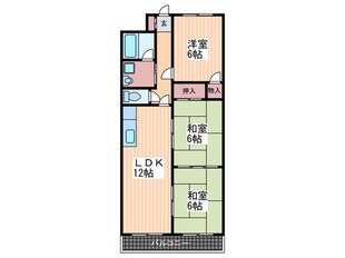 みのうコーポの物件間取画像